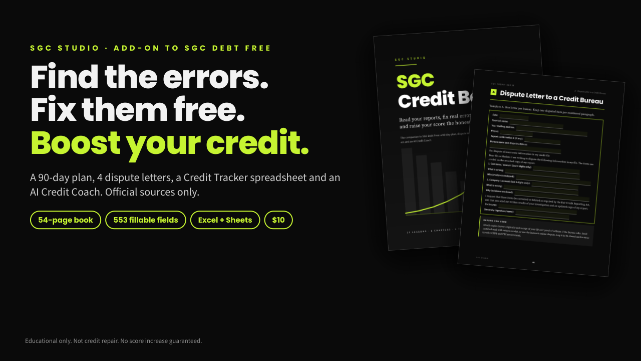 SGC Credit Boost